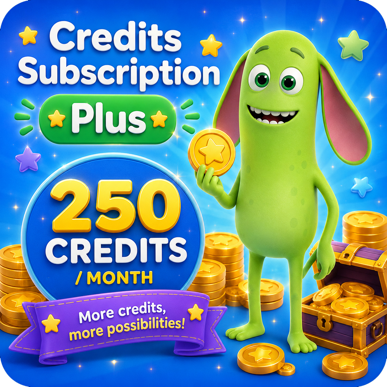 Credits Subscription — Plus (250/month)
