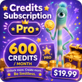 Credits Subscription — Pro (600/month)